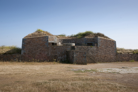 Guernsey, UK - July 2013, the Fort Hommet Coastal Defence Fortressのeditorial素材