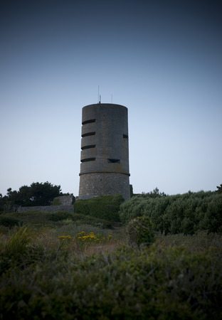 a Martello Tower at Fort Saumarez, used by the German Occupation Forces during World War 2 - Fort...