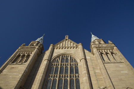 Manchester, Greater Manchester, UK, October 2013, a view of the Whitworth Building, University of Manchesterのeditorial素材