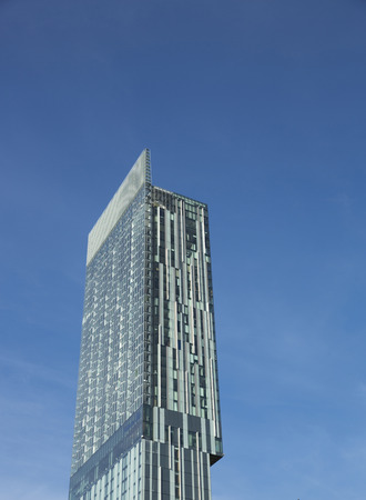 Manchester, Greater Manchester, UK, October 2013, the Beetham Tower, aka Hilton Hotel Towerのeditorial素材