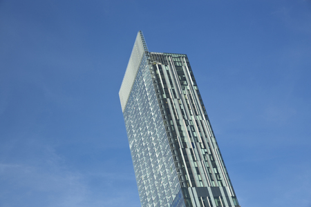 Manchester, Greater Manchester, UK, October 2013, the Beetham Tower, aka Hilton Hotel Towerのeditorial素材