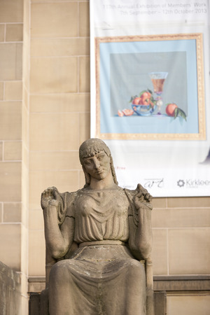 Huddersfield, West Yorkshire, UK, October 2013, Huddersfield Library and Art Galleryのeditorial素材