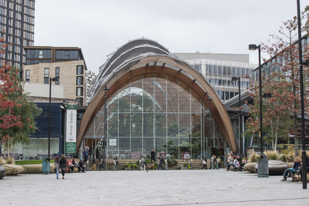 Millenium Gardens, Sheffield, South Yorkshire, UK - September 2013のeditorial素材