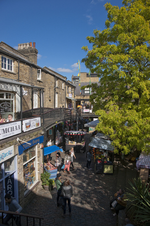 Camden, London, Greater London, UK, September 2013, view of the Camden Town West Yard Marketのeditorial素材