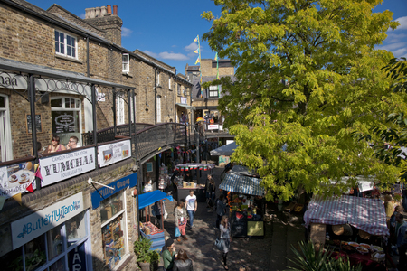 Camden, London, Greater London, UK, September 2013, view of the Camden Town West Yard Marketのeditorial素材