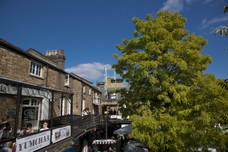 Camden, London, Greater London, UK, September 2013, view of the Camden Town West Yard Marketのeditorial素材
