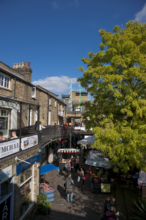 Camden, London, Greater London, UK, September 2013, view of the Camden Town West Yard Marketのeditorial素材