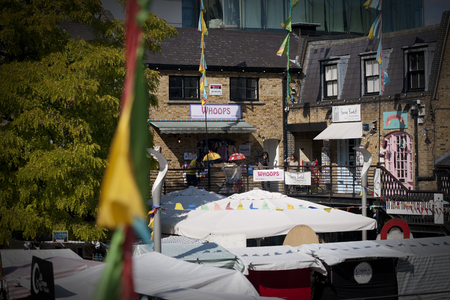 Camden, London, Greater London, UK, September 2013, view of the Camden Town West Yard Marketのeditorial素材