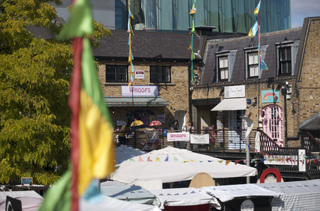 Camden, London, Greater London, UK, September 2013, view of the Camden Town West Yard Marketのeditorial素材