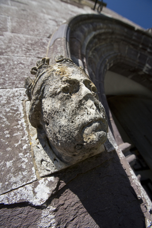 St Davids, Pembrokeshire, Wales, UK, July 2014, View of Saint Davids Cathedralのeditorial素材