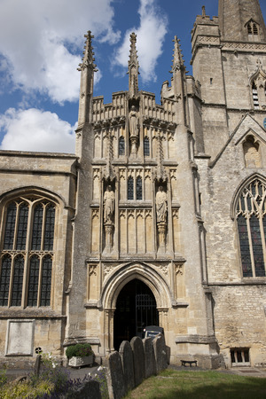Burford, Oxfordshire, UK, July 2013,  view of St John the Baptist Churchのeditorial素材