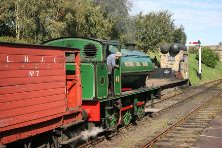 Tanfield Railway, County Durham, UK, September 2009, View of the historic Tanfield Railwayのeditorial素材