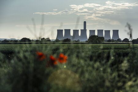 Cottam, Nottinghamshire, United Kingdom, June 2019, A view of Cottam Power Station in...