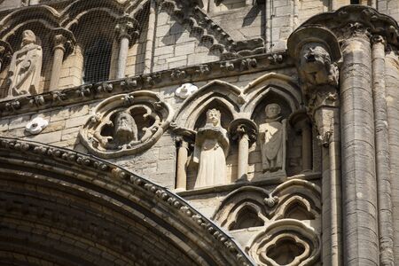 Peterborough, Cambridgeshire, United Kingdom, July 2019, A view of Peterborough Cathedralのeditorial素材