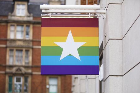 London, United Kingdom, 17th July 2019, Pret a Manger Sign in sohoのeditorial素材