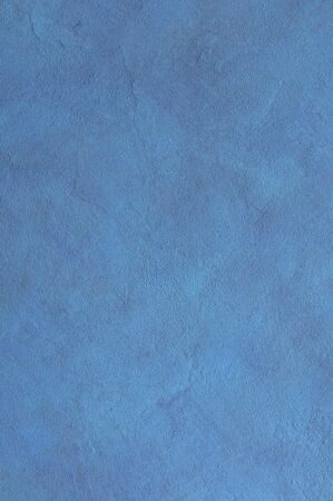 Blue cyan Textured Rendered Wall - Stucco / Fresco effect with small ripples and chipsの写真素材