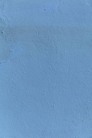 Blue cyan Textured Rendered Wall - Stucco / Fresco effect with small ripples and chipsの写真素材