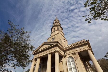 Charleston, South Carolina, United States, Novemner 2019, The Church of Saint Philipsのeditorial素材