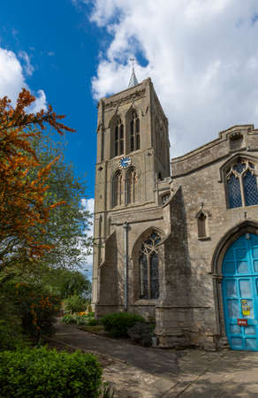 Gedney, Lincolnshire, UK, April 2014, view of St Mary Magdalene Churchのeditorial素材