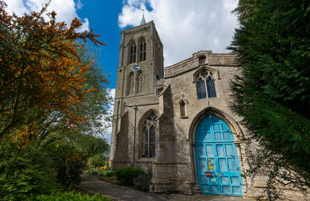 Gedney, Lincolnshire, UK, April 2014, view of St Mary Magdalene Churchのeditorial素材