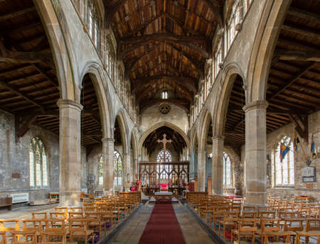 Gedney, Lincolnshire, UK, April 2014, view of St Mary Magdalene Churchのeditorial素材