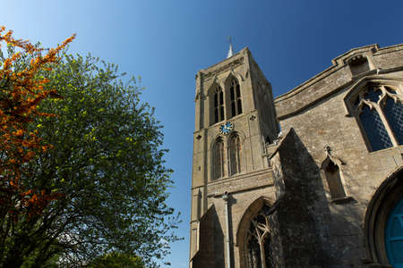 Gedney, Lincolnshire, UK, April 2014, view of St Mary Magdalene Churchのeditorial素材