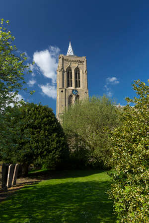 Gedney, Lincolnshire, UK, April 2014, view of St Mary Magdalene Churchのeditorial素材
