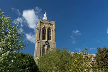 Gedney, Lincolnshire, UK, April 2014, view of St Mary Magdalene Churchのeditorial素材