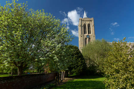 Gedney, Lincolnshire, UK, April 2014, view of St Mary Magdalene Churchのeditorial素材