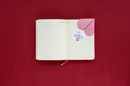 How to make a paper bookmark for congratulations, confession in lovein and fun on Valentine's Day....