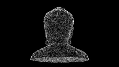 3D Buddha on black bg. religious divine concept. Peace and mindfulness symbol. Buddhism and...