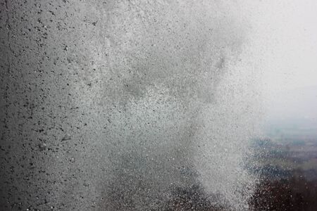 Behind the waterfalls of Edessa Greece Europeの写真素材