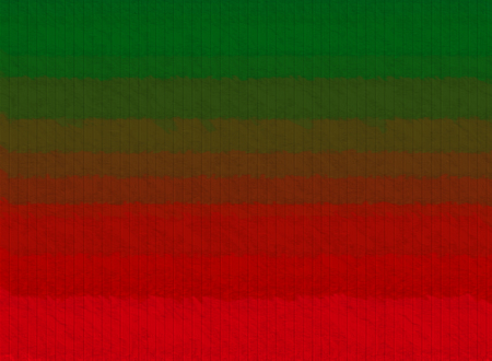 Wood wall with red and green colors, canvas abstract texture backgroundの写真素材