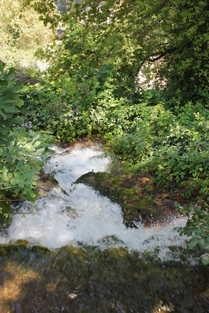 Great waterfalls and waterfall park of Edessa Greeceの写真素材
