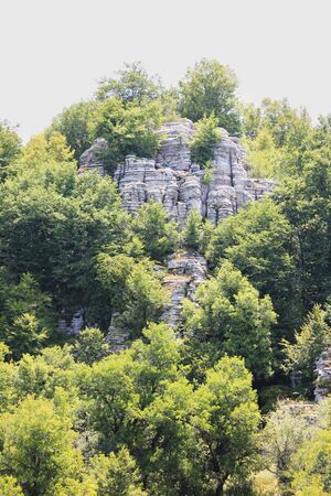 Stone forest natural rock formation Monodendri Zagori Greece