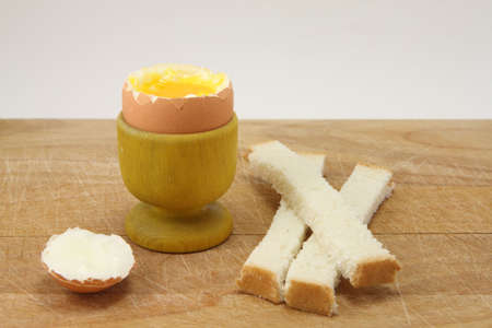 soft-boiled eggの写真素材