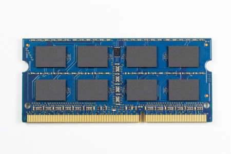 Computer Memory on White Backgroung