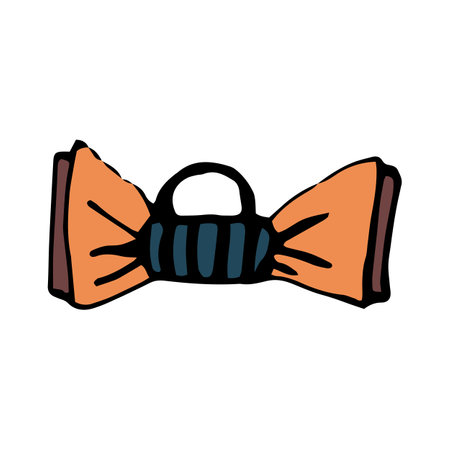 vector drawing medallion for animal bow tieのイラスト素材