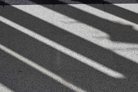 Abstract background diagonal shadows on the floor.の写真素材