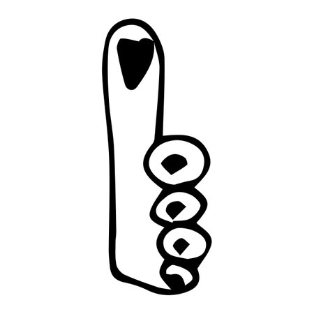 vector element is a compressed hand doodle illustration. astrology.のイラスト素材