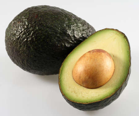 Avocado Sliced in half with seed to eat