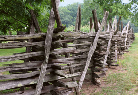 old wood fence palisade enclosure village country