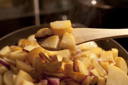 fried potato home madeの写真素材