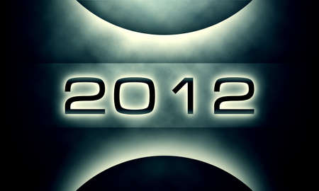 New Years card 2012 with back light and place for your textの写真素材