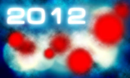 New Years card 2012 with back light and place for your textの写真素材