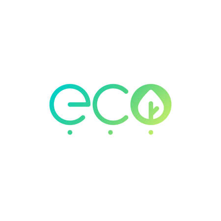 Vector design template. Soft color. Line art with leafのイラスト素材