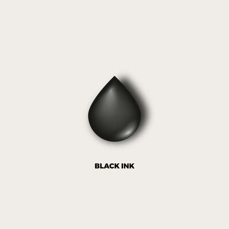 Black drop. Vector design template for your companyのイラスト素材