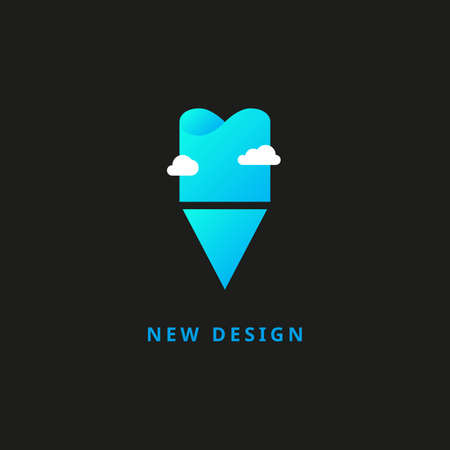 Pencil vector. Design template. Vector illustration on dark background.のイラスト素材