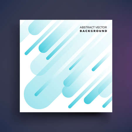 Abstract minimalistic vector poster. Simple design template of geometric placardのイラスト素材