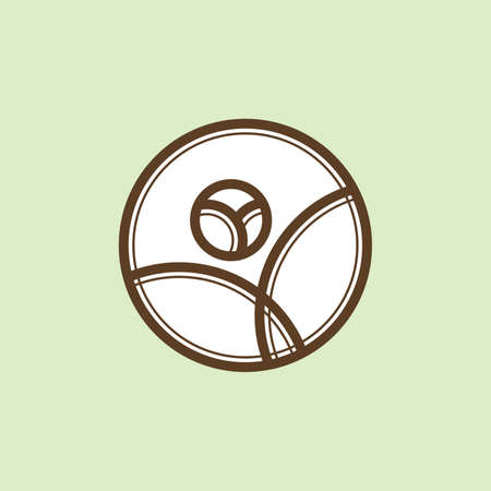 Abstract flower logo. Yoga and meditation symbol. Vector design elementのイラスト素材